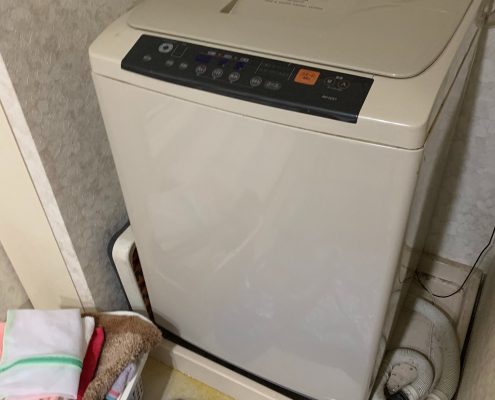 東芝製の洗濯機の回収