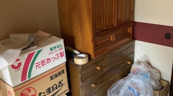 県営住宅の片付け前