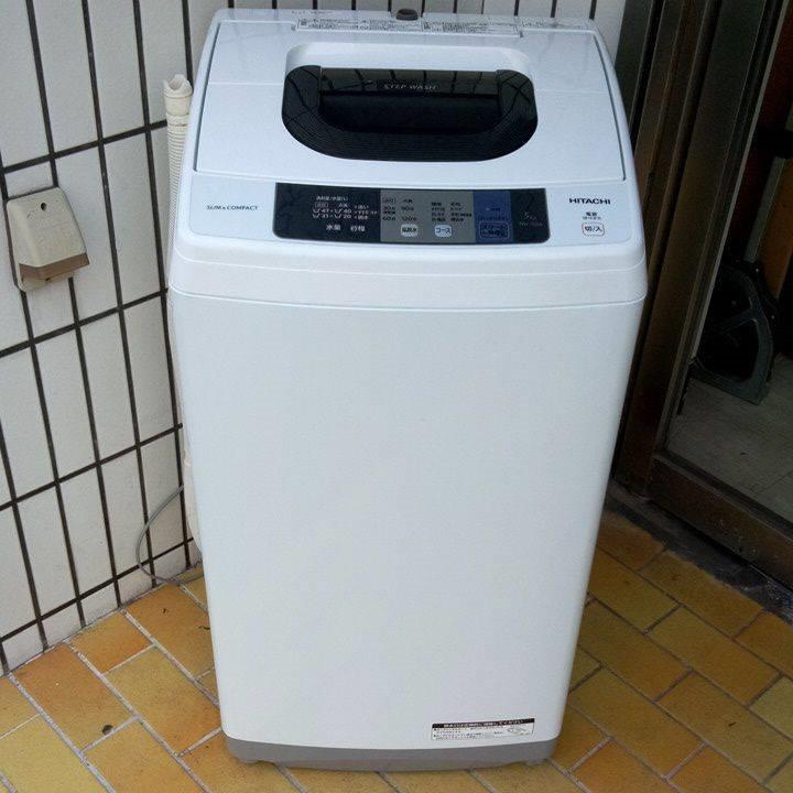 日立背の洗濯機