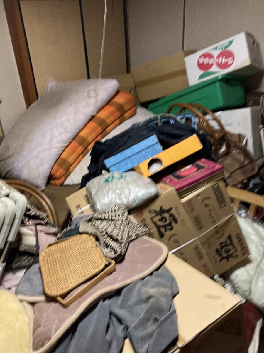 ゴミ屋敷化した室内